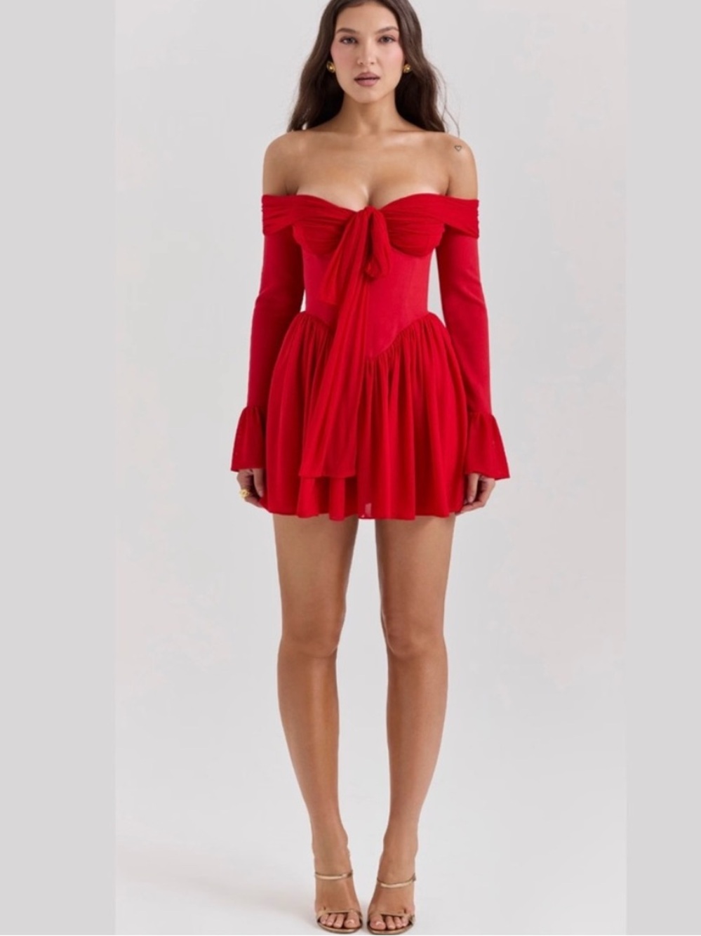 NWT | House Of CB ALANA MINI DRESS In Red Salsa | S
